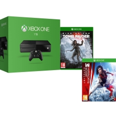 Xbox One 1TB Console - Includes Rise Of The Tomb Raider + Mirror s Edge Catalyst