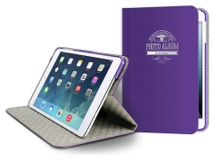 Odoyo Slim Book Folio Case For Apple IPad Mini 3 Purple