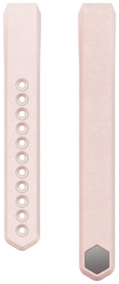 Fitbit - Alta Pink Leather Accessory Band - Large