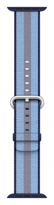 Apple Watch Series 3 38mm Midnight Blue Check Woven Nylon Band