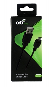 ORB 3m Controller Charge Cable USB Xbox One