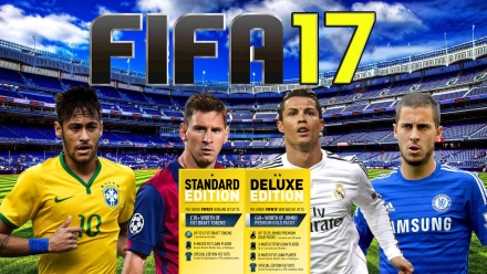 FIFA 17: Neymar Jr, Lionel Messi, Cristiano Ronaldo, Eden Hazard