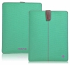 NueVue Canvas Aqua IPad Case Green/Purple