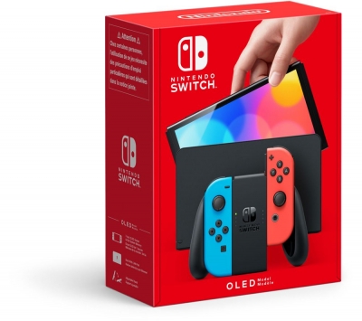 Nintendo Switch Console OLED - Neon Blue / Red