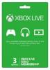 Xbox Live Gold 3 Month Membership Card