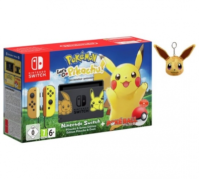 Nintendo Switch & Pokemon Let's Go Pikachu! Bundle